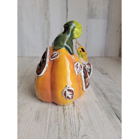 Blue Sky pumpkin pie Cottage tea like candle cover - Picture 9 of 10